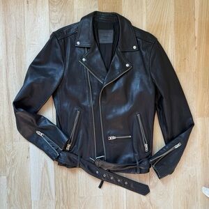 All Saints Leather Biker Jacket